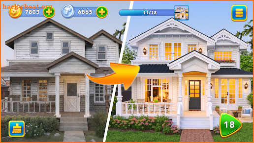 Solitaire Tripeaks Makeover: Home Design Game screenshot