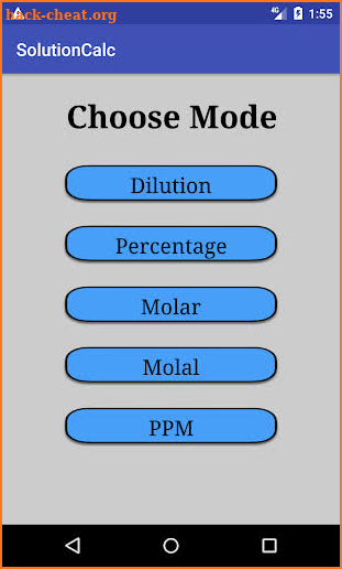 Solution Calc screenshot