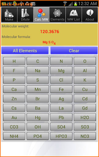 Solution Calculator Lite screenshot