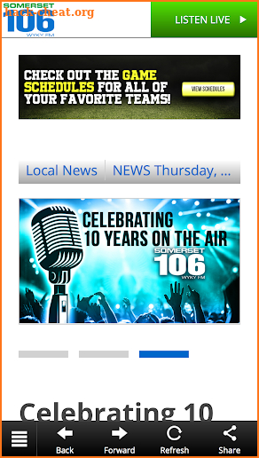 Somerset 106.1 WYKY FM screenshot