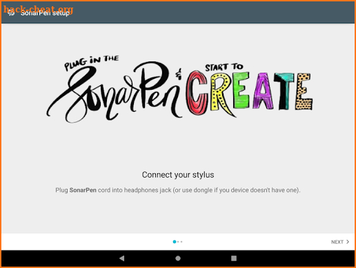 SonarPen stylus driver for ArtFlow screenshot