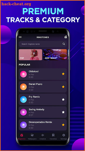 Song Ringtones & Wallpapers screenshot