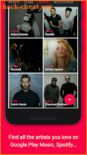 Songkick Concerts screenshot