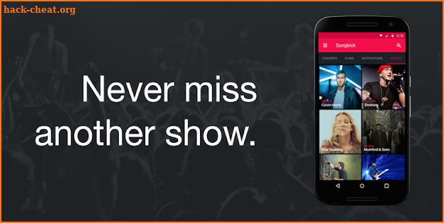 Songkick Concerts screenshot