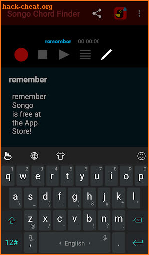 Songo Chord Finder screenshot