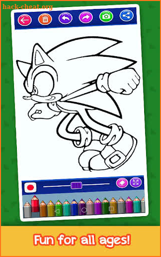 Soni Coloring Hedgehog HD Boom screenshot