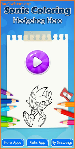 Sonic Coloring Hedgehog Hero screenshot