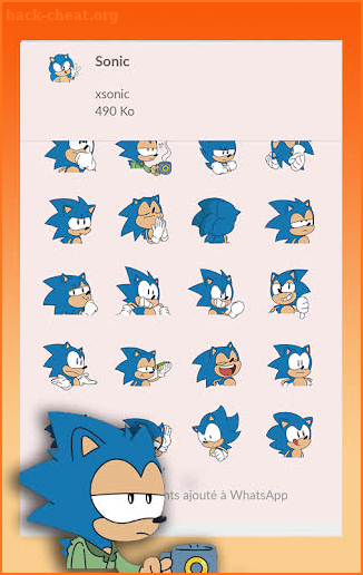 🔥 Sonic Stickers for Whatsapp 2020 screenshot