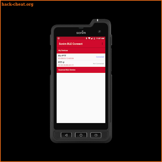 Sonim BLE Connect screenshot