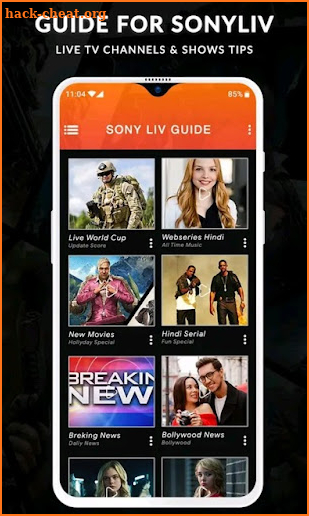 SonyLiv - Live TV Shows, Cricket & Movies Guide screenshot