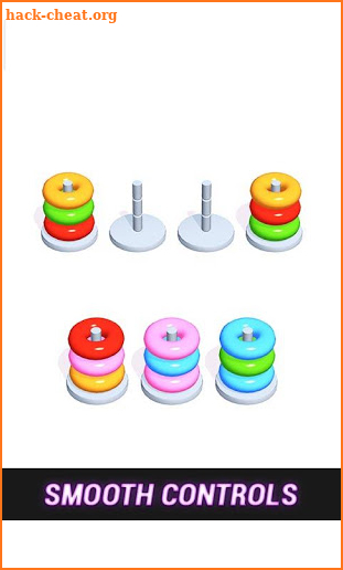 Sorting Color Rings! Stack Tower Puzzle screenshot