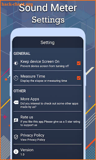 Sound Detector: Decibel meter, db noise detector screenshot