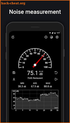 Sound Meter : SPL meter, dB meter, noise meter screenshot