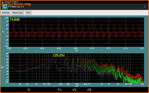 Sound monitor FFTWave screenshot