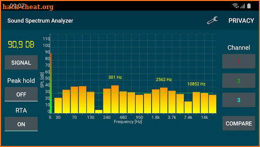 Sound Spectrum Analyzer screenshot