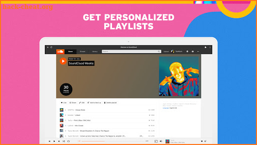 SoundCloud for Chromebooks screenshot