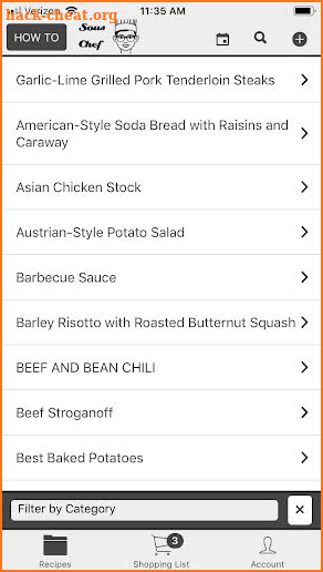 Sous Chef Recipes screenshot