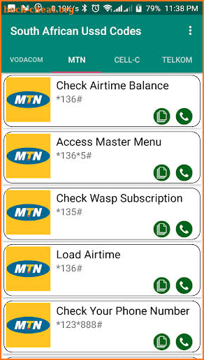 South African Ussd Codes (All Networks) screenshot