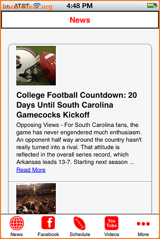 South Carolina Football screenshot