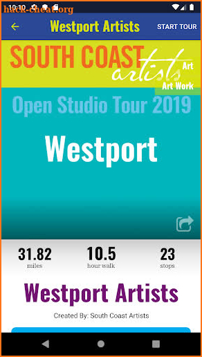 South Coast Artists Open Studio Tour screenshot