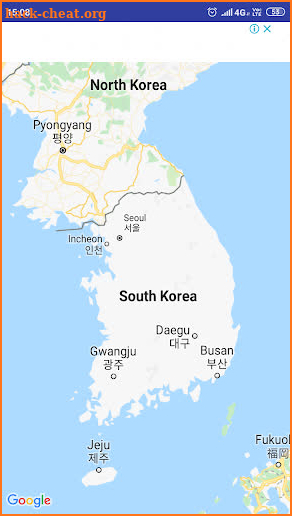 South Korea Map screenshot