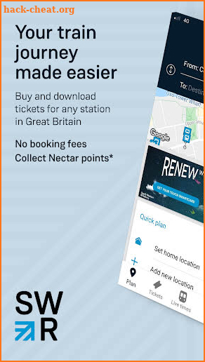 South Western Railway - Book train tickets screenshot