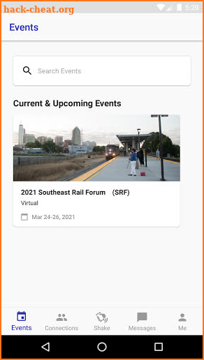 Southeast Rail Forum 2021 screenshot