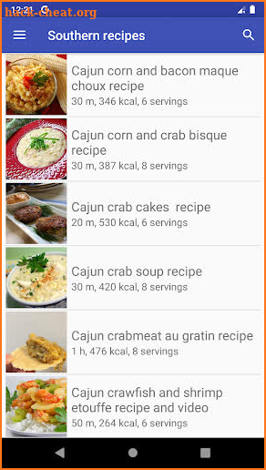 Southern recipes for free app offline with photo screenshot