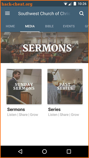 Southwest Church of Christ App screenshot