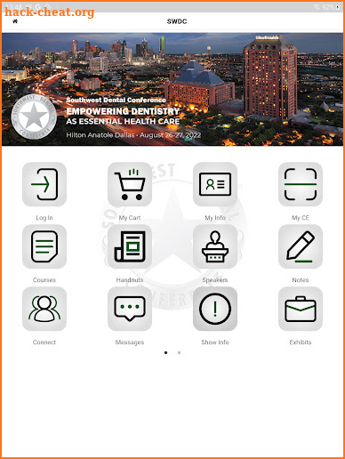 Southwest Dental Conference screenshot