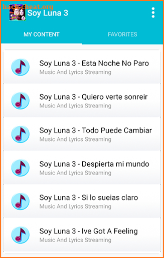 Soy Luna - All Song and Lyrics screenshot