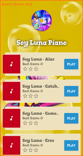 Soy Luna Musica Piano Tiles Game screenshot