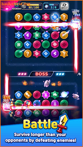 Space & Puzzle: Random PvP Defense Game screenshot