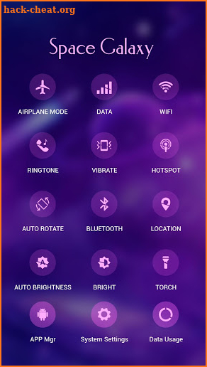 Space Galaxy APUS Launcher theme screenshot