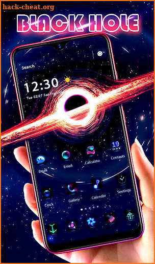 Space galaxy theme Space black hole screenshot