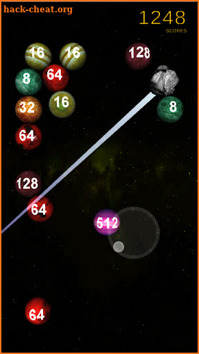 Space Pool: 2048 3D merge game screenshot