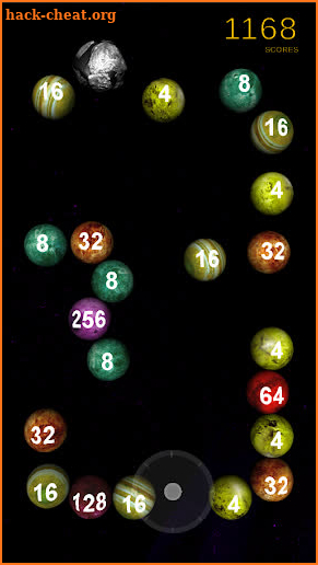 Space Pool: 2048 3D merge game screenshot