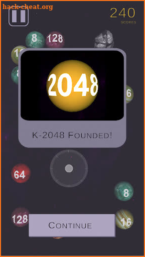 Space Pool: 2048 3D merge game screenshot