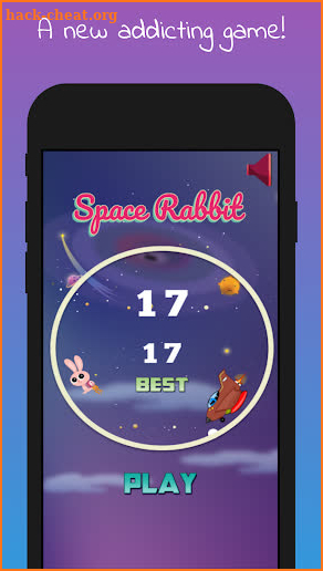 Space Rabbit : Circle Escape screenshot