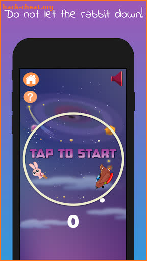 Space Rabbit : Circle Escape screenshot