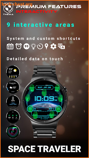 Space Traveler Watch Face screenshot