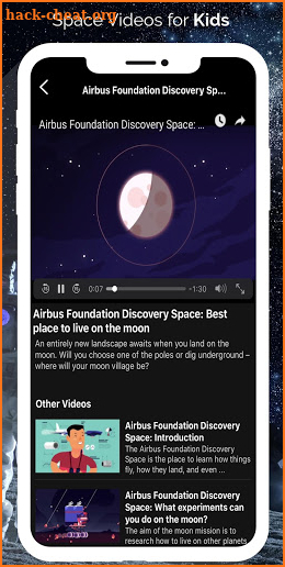 Space Videos For Kids screenshot