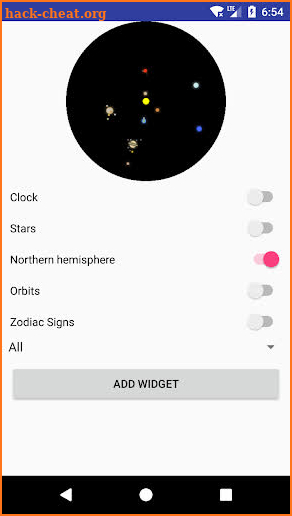 Space Watchface and Widget screenshot