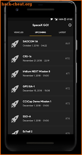 SpaceX GO! - Launch Tracker screenshot