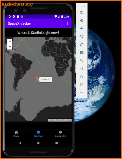 Spacex tracker screenshot