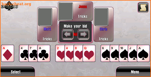 Spades screenshot