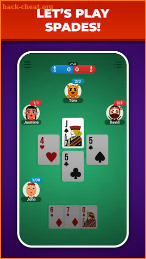 Spades Mania! Online card game screenshot