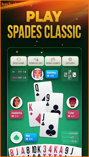 Spades Offline - Card Game screenshot