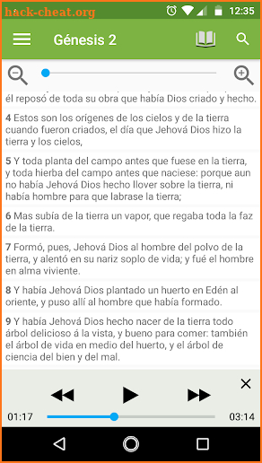 Spanish Bible Reina Valera screenshot