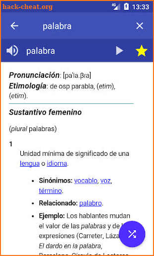 Spanish Dictionary - Offline screenshot